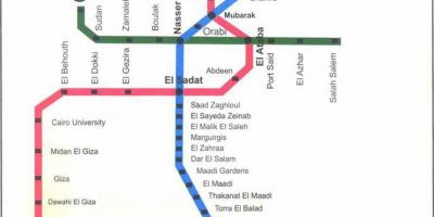 Cairo subway kort