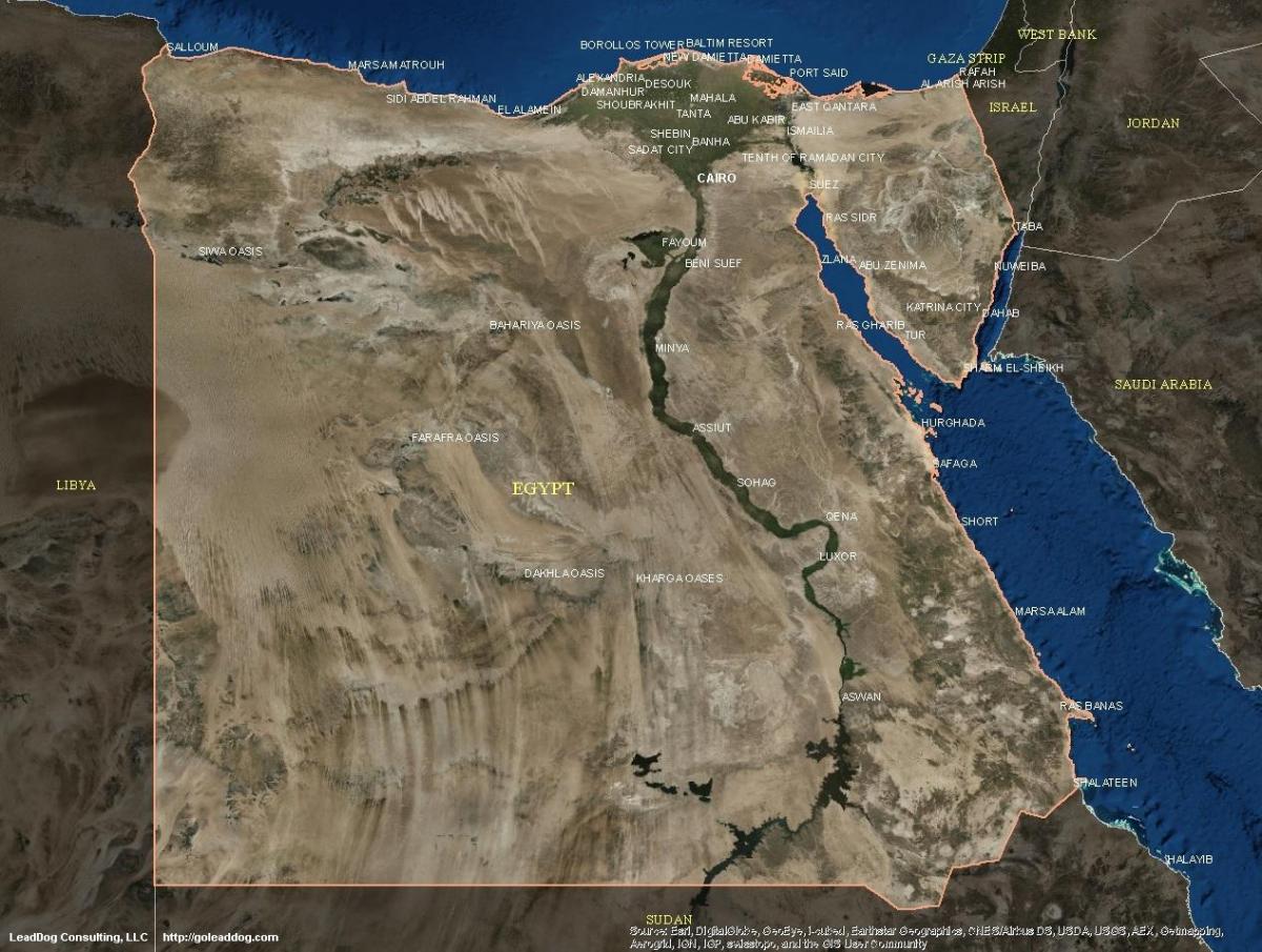 Kort over kairo satellit