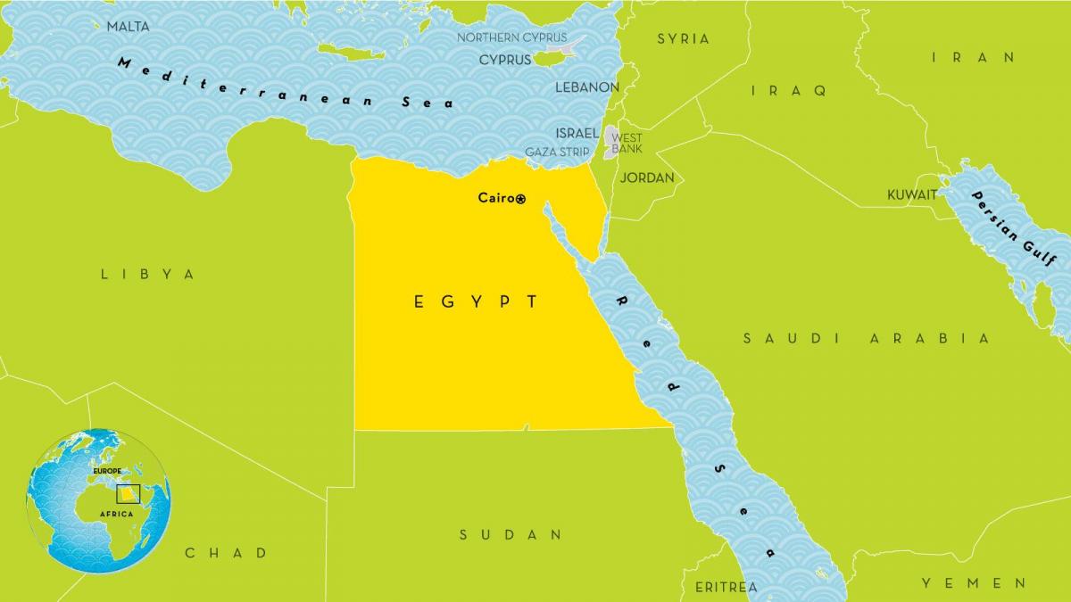 hovedstaden i egypten kort