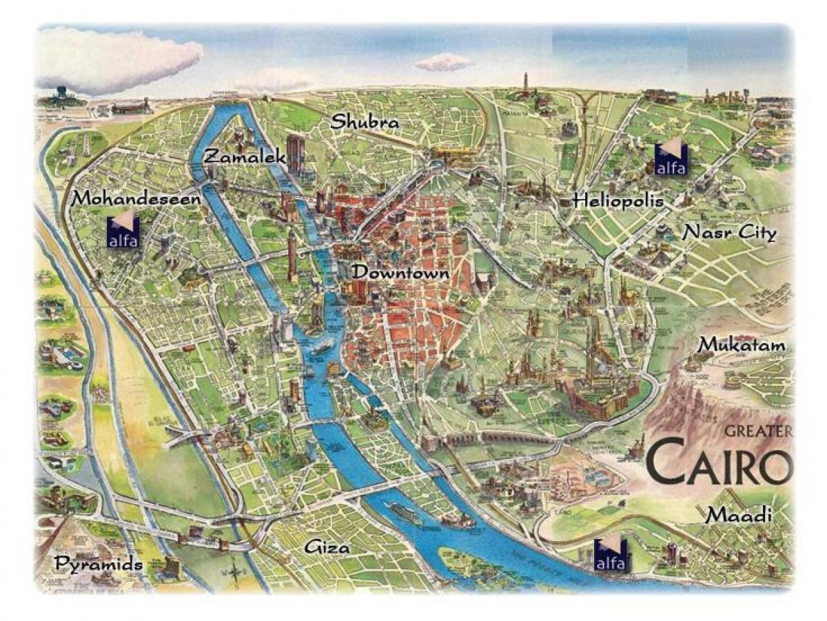 Kort over cairo mohandeseen